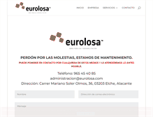 Tablet Screenshot of eurolosa.com